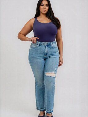 Judy Blue NWT Mr Destroy & Released Hem Bootcut